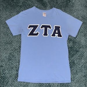 Carolina Blue ZTA shirt